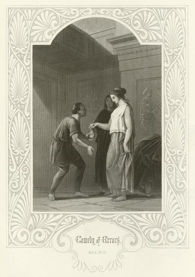 Comedy of Errors, Act IV, Scene ii by Joseph Kenny Meadows